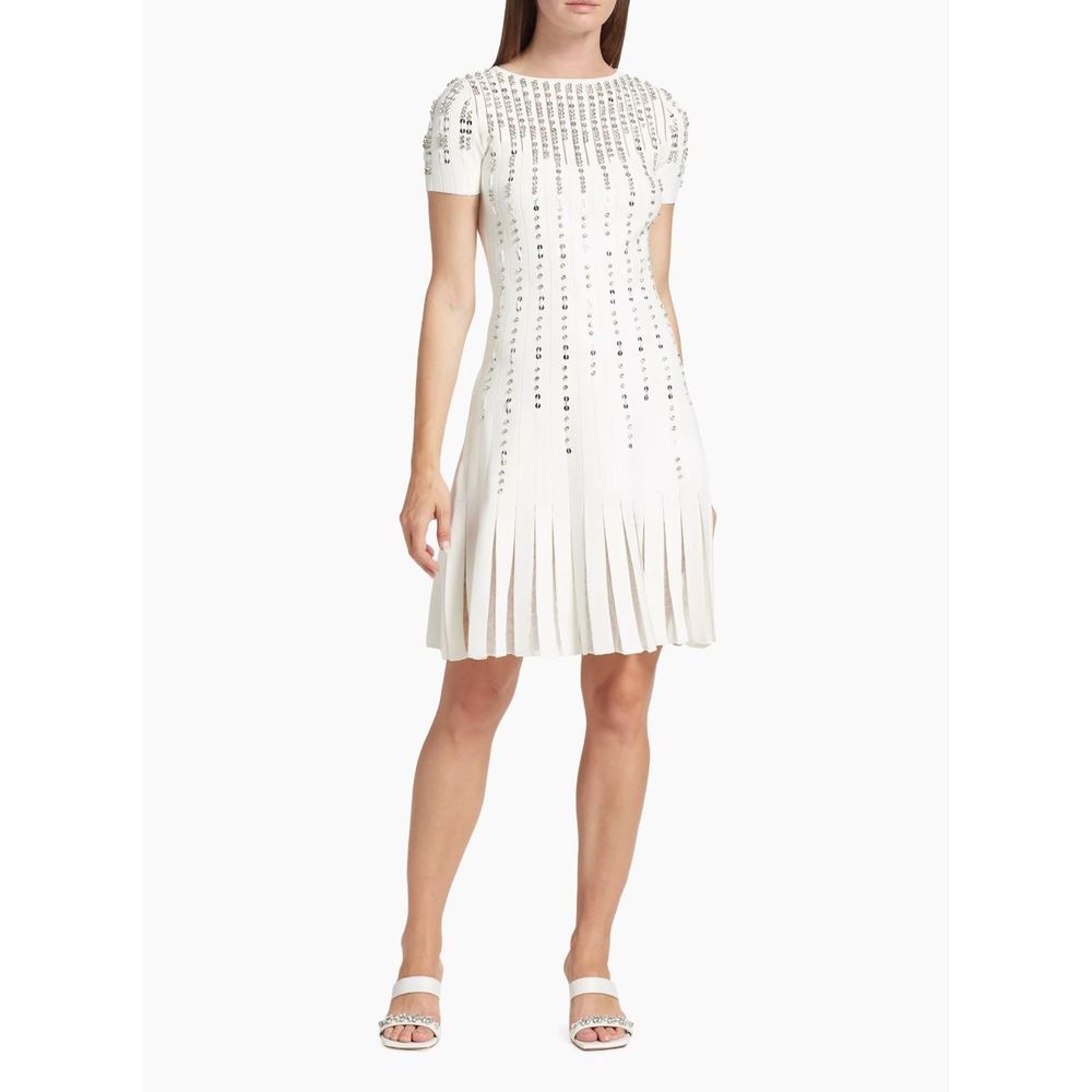 Reem Acra Crystal-Embellished Fit & Flare Dress Size XL $2295